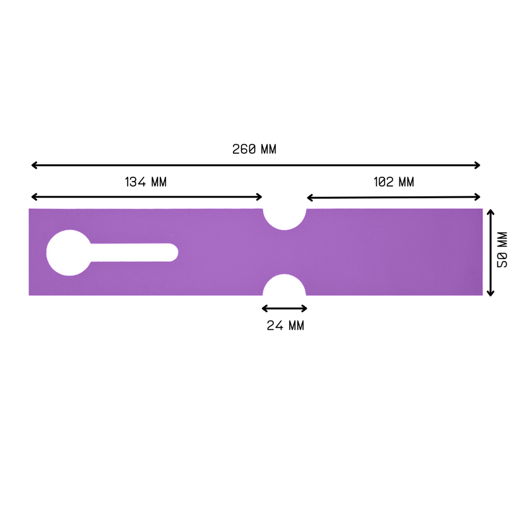Loop lock labels 260x50mm HDPE