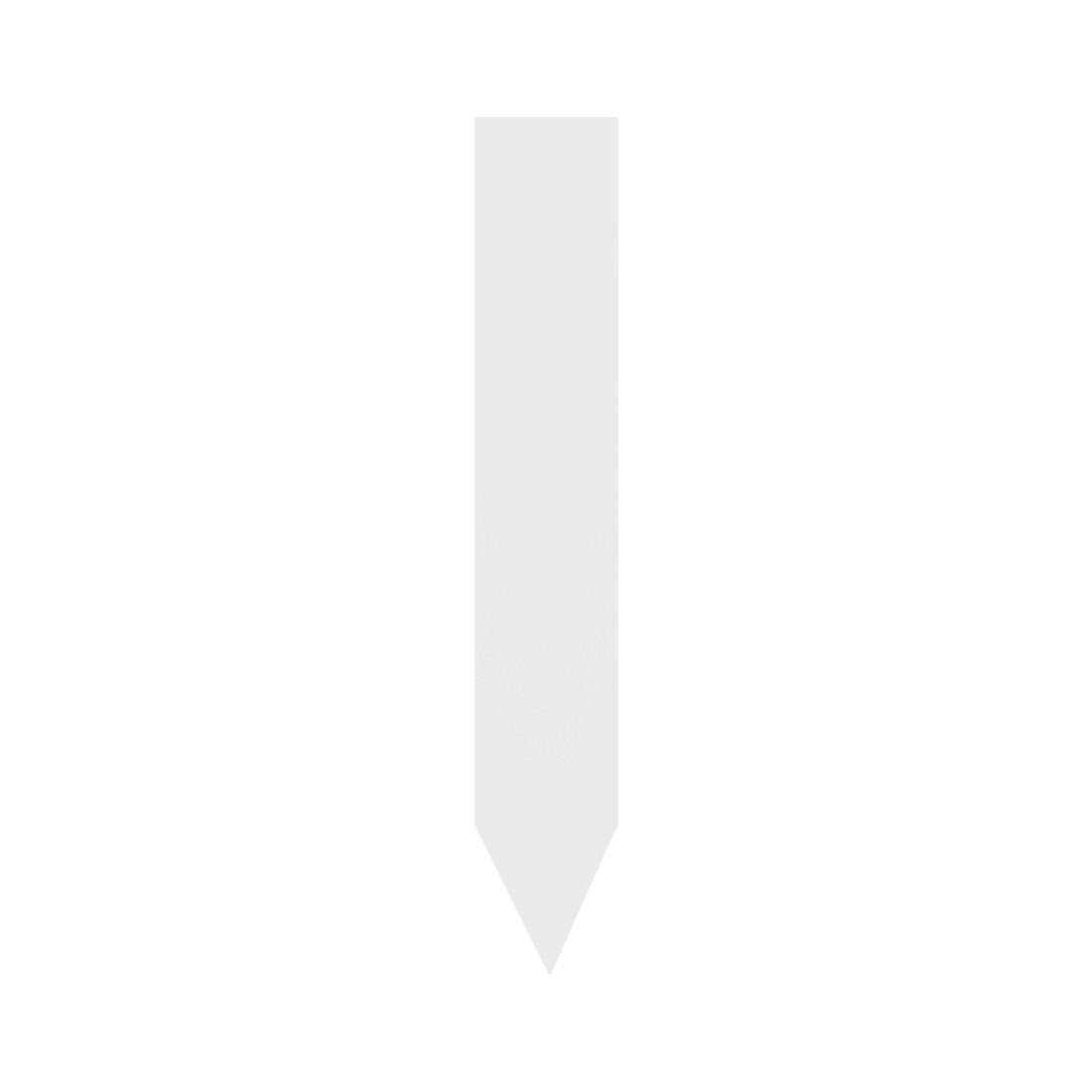 Stick-ins 20x120mm 350µ PVC, White