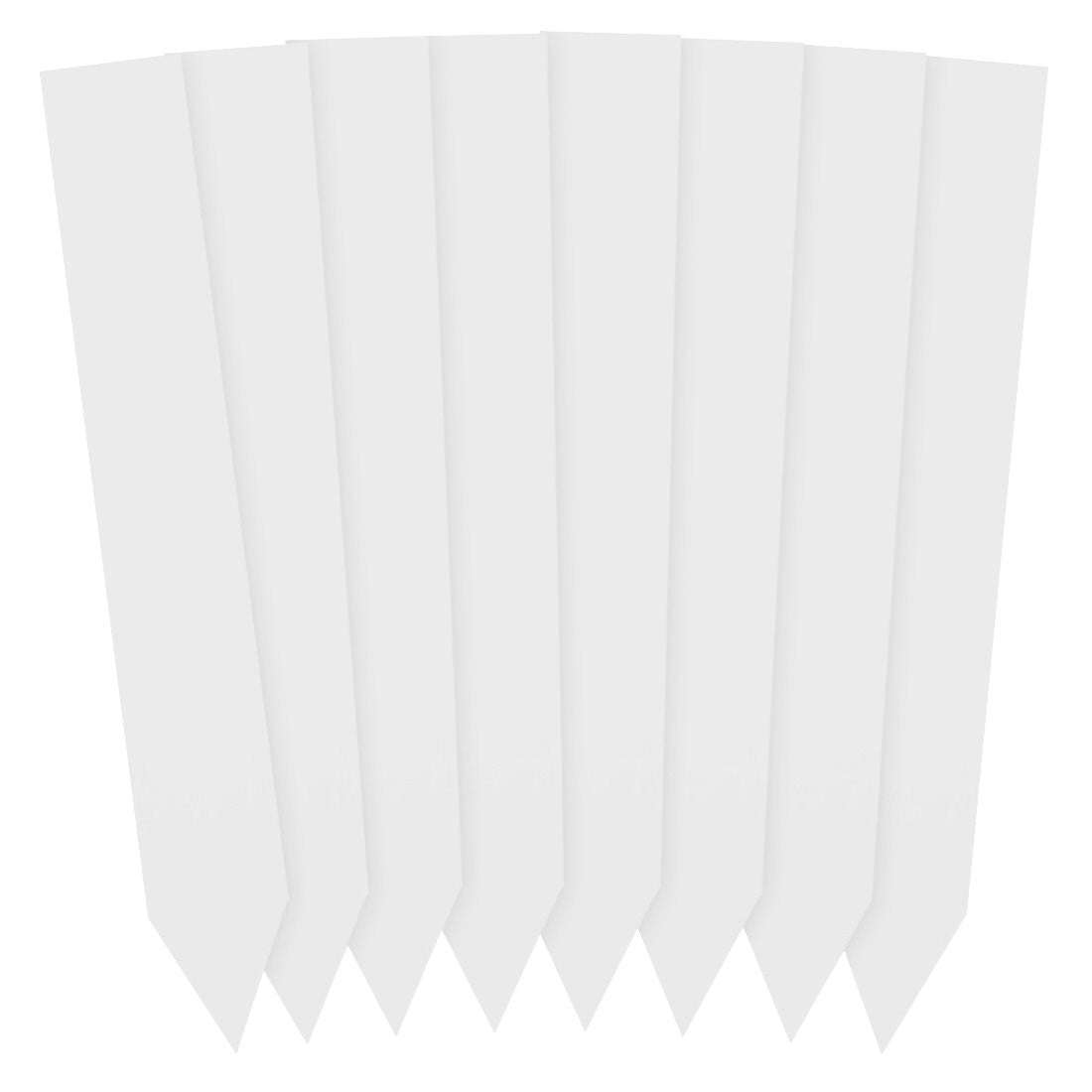 Stick-ins 20x140mm600µ PVC, White