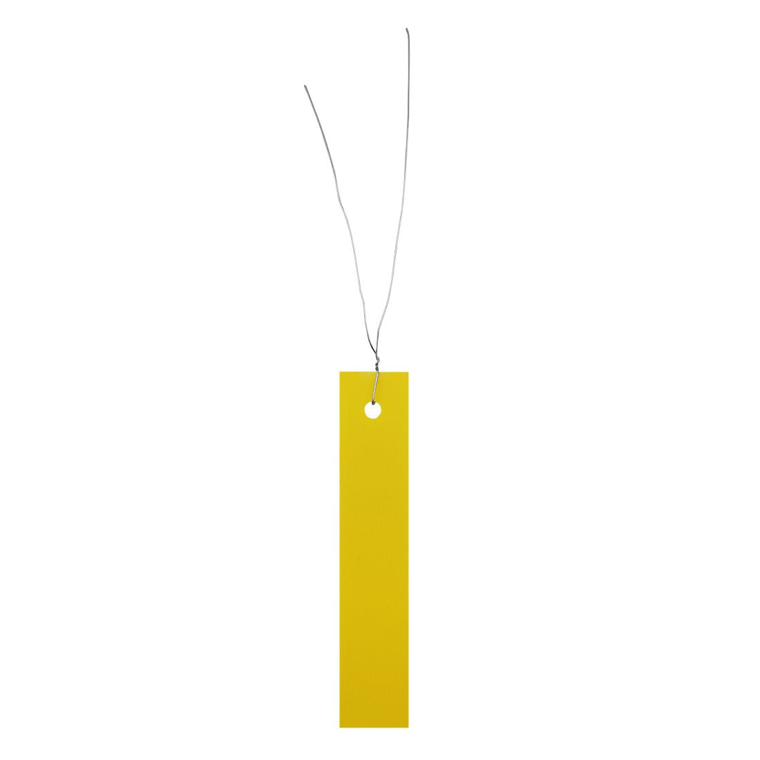 Hanging plant tag 18x100 PVC, Yellow