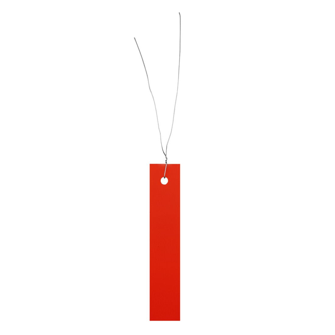 Hanging plant tag 18x100 PVC, Red