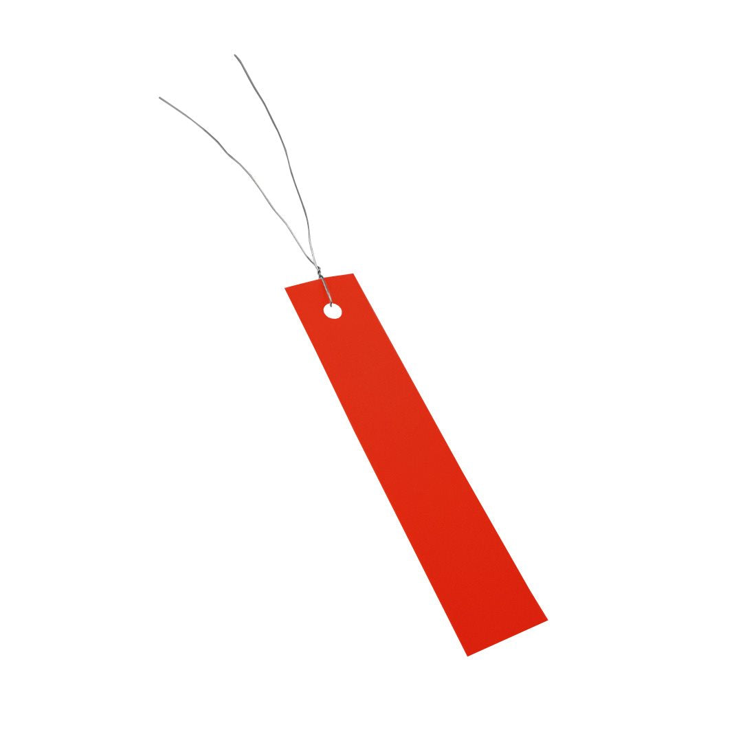 Hanging plant tag 18x100 PVC, Red