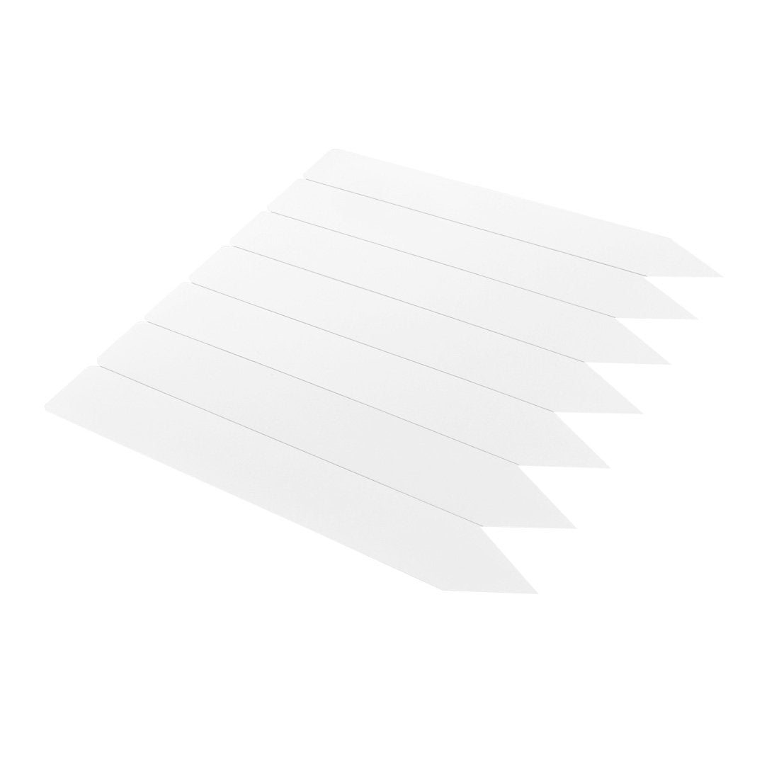 Stick-ins 26x160mm 350µ PVC, White