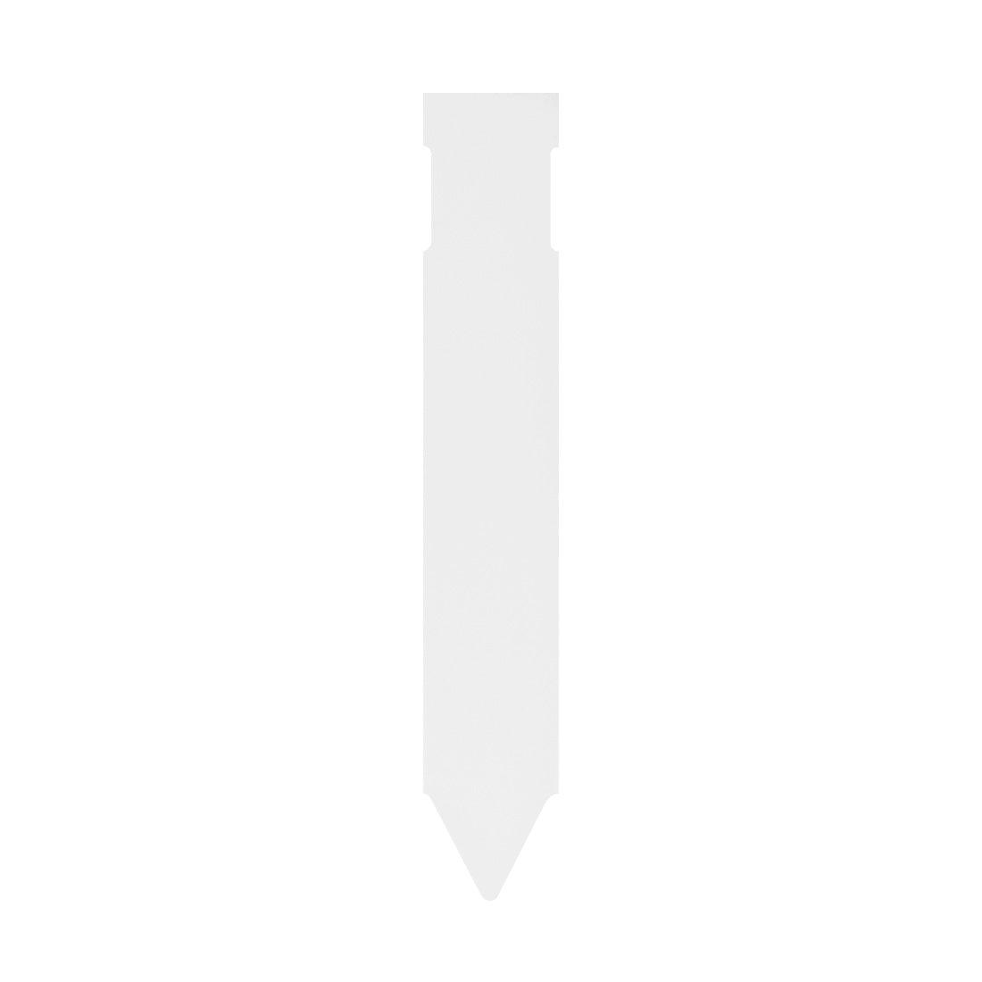 Stick-ins 17x100mm 350µ PVC, White