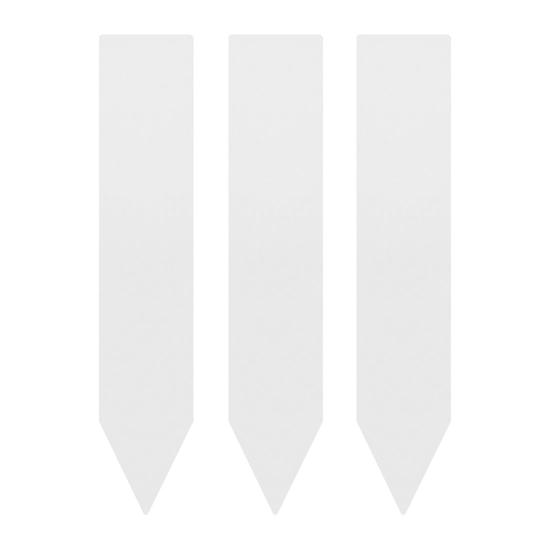 Stick-ins 20x100mm 400µ PVC, White