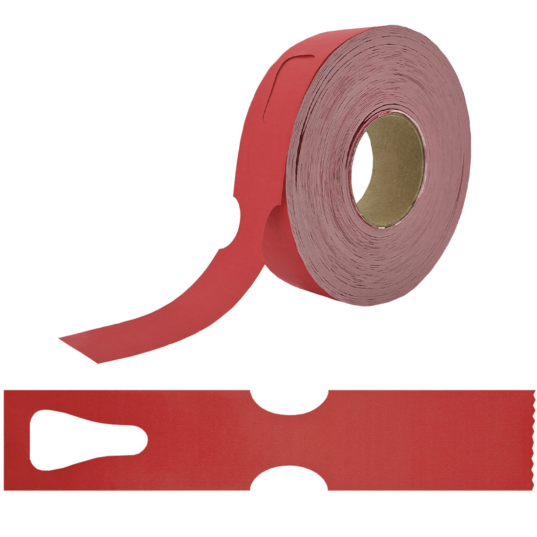 Loop lock labels 297x48mm HDPE, Red