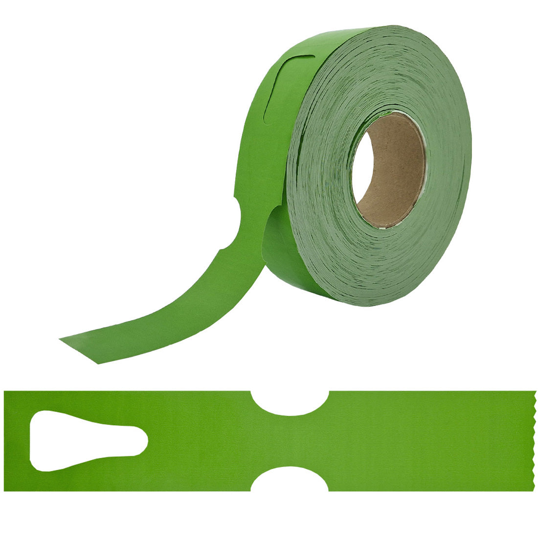 Loop lock labels 297x48mm HDPE, Green
