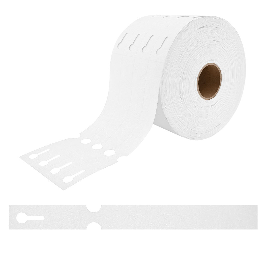 Loop lock labels 250x25mm Tyvek, White