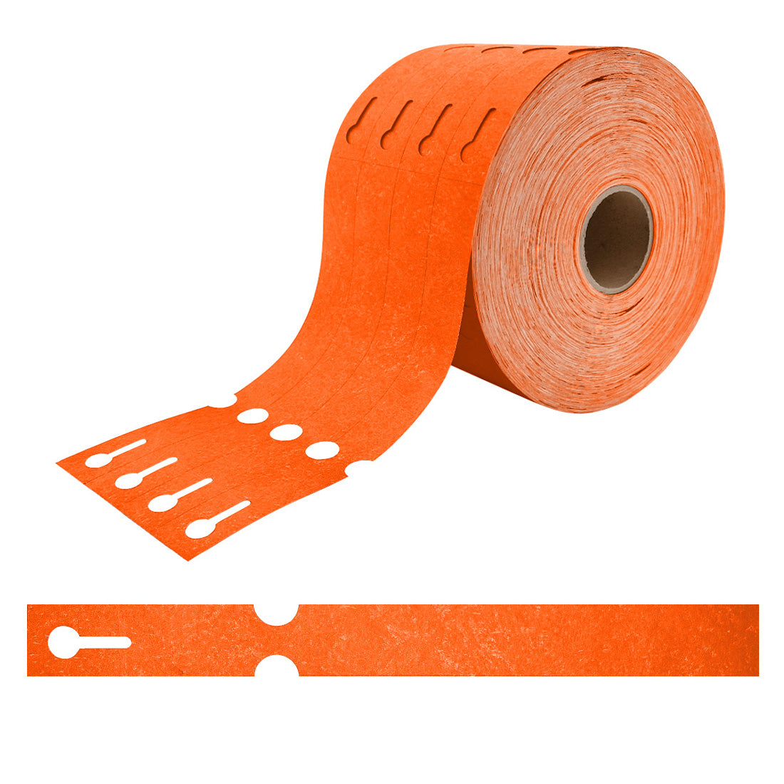 Étiquettes à boucle 250x25mm Tyvek Orange