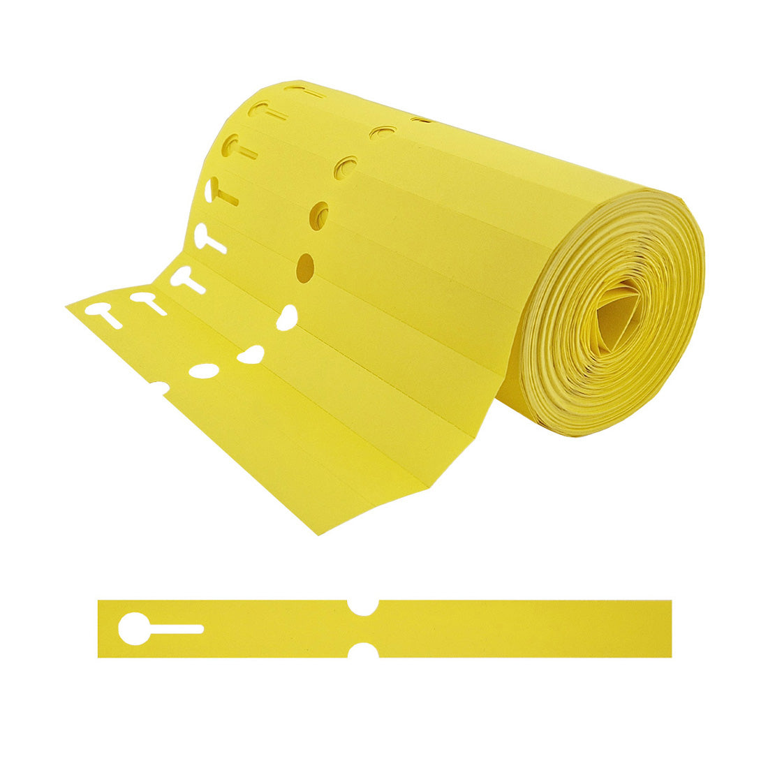 Loop lock labels 200x20mm PVC, Yellow