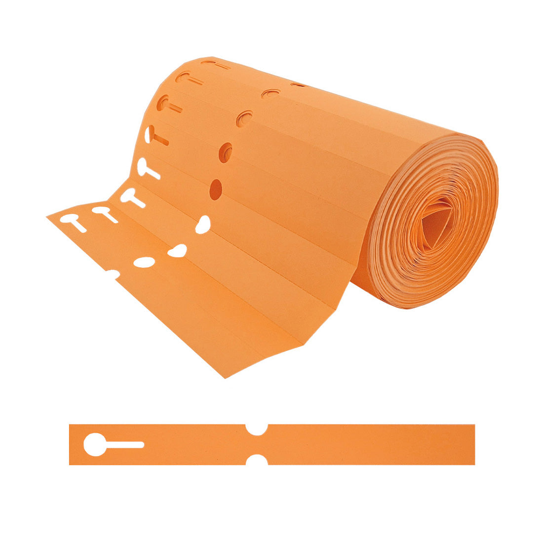 Étiquettes à boucle 200x20mm PVC, Orange
