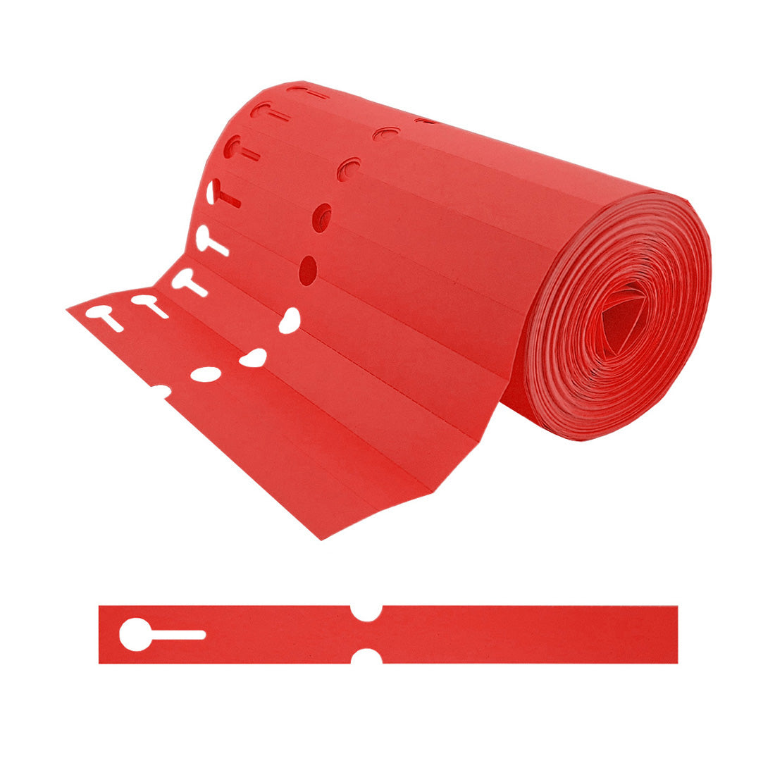 Étiquettes à boucle 200x20mm PVC, Rouge