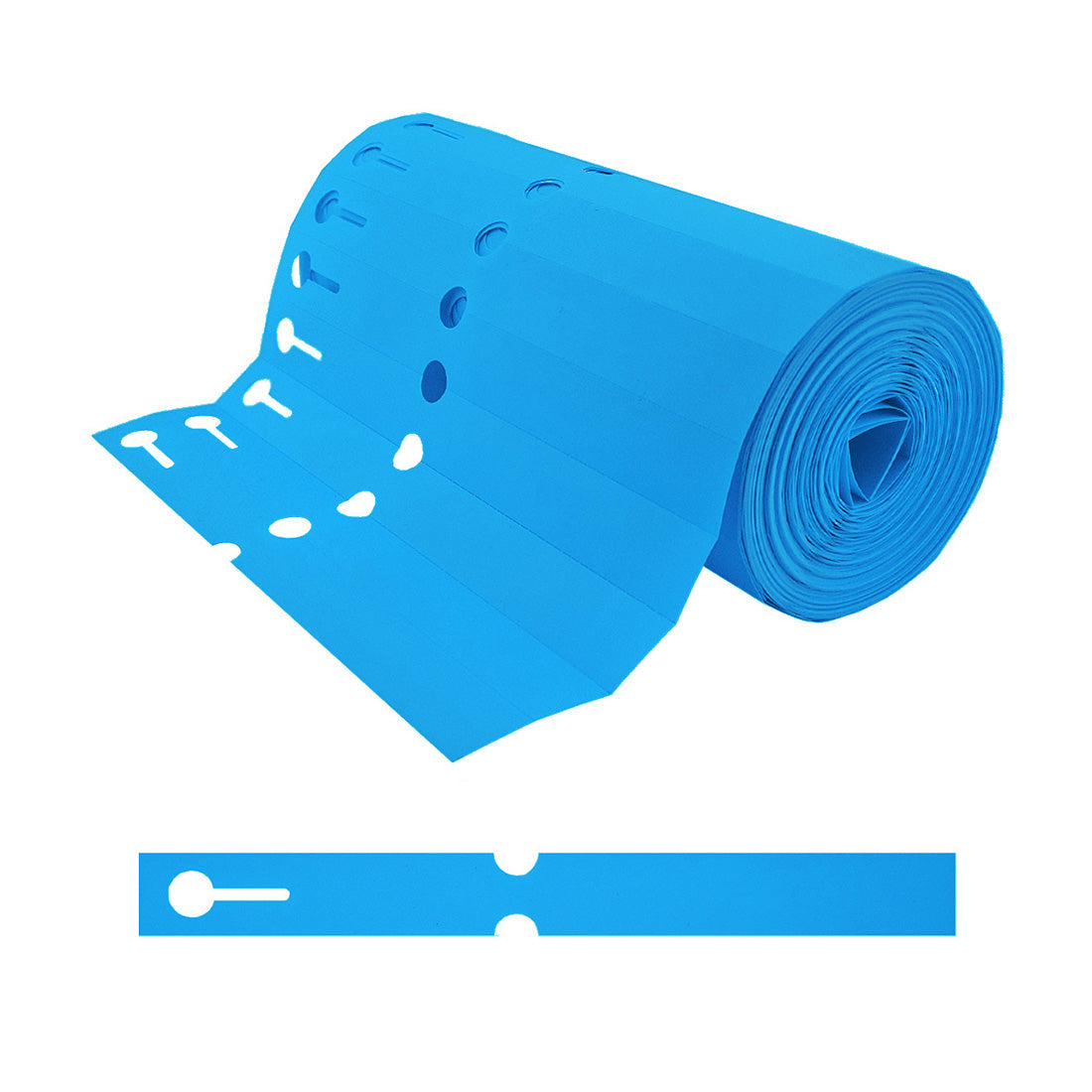 Loop lock labels 200x20mm PVC, Blue