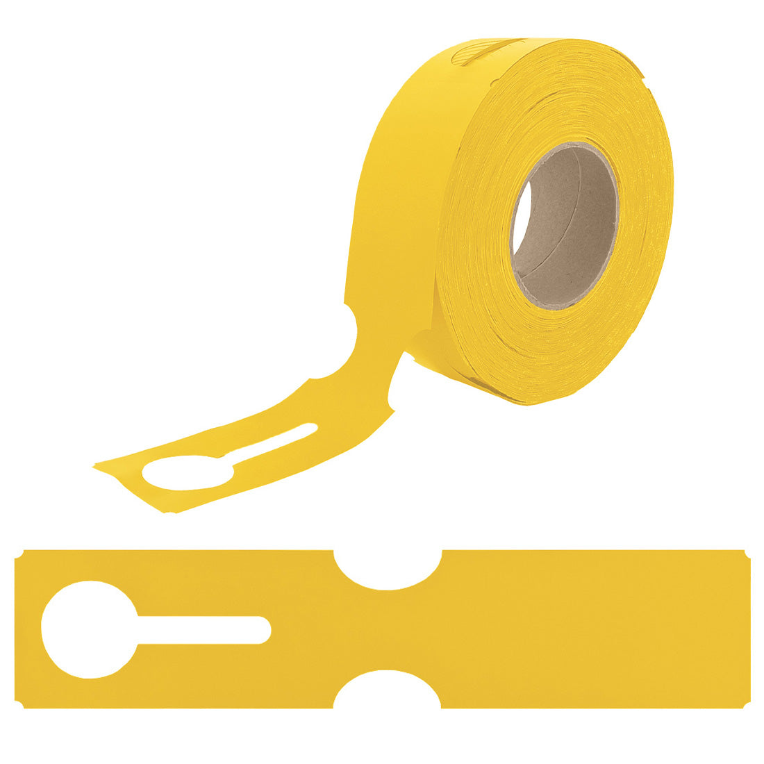 Étiquettes à boucle 273x59mm PEHD Jaune