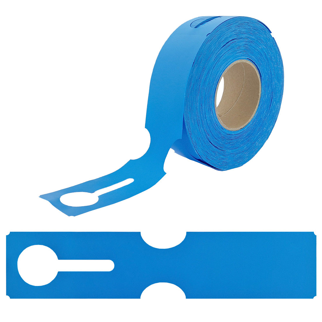 Étiquettes à boucle 273x59mm PEHD, Bleu