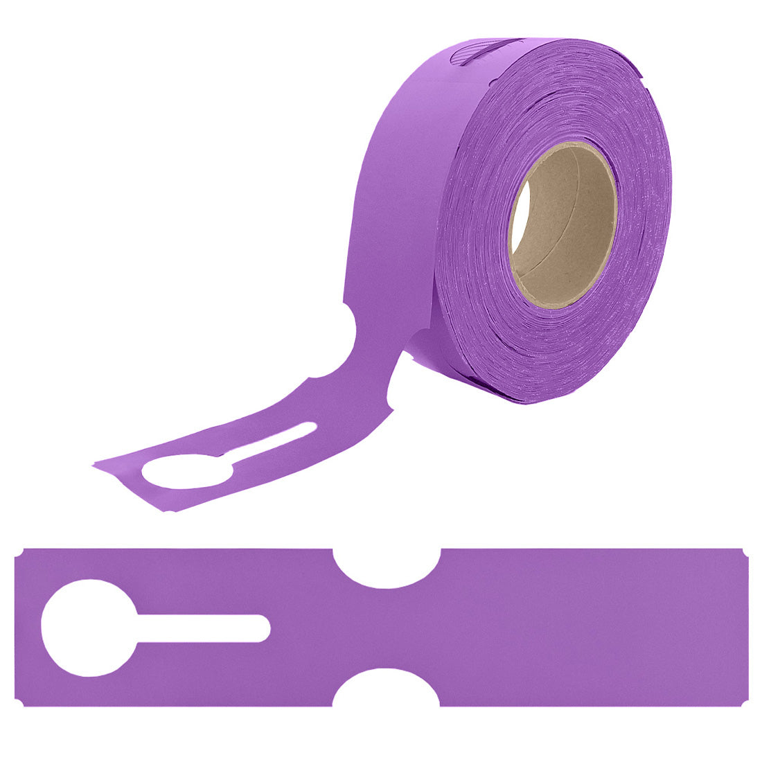 Étiquettes à boucle 273x59mm PEHD, Violet