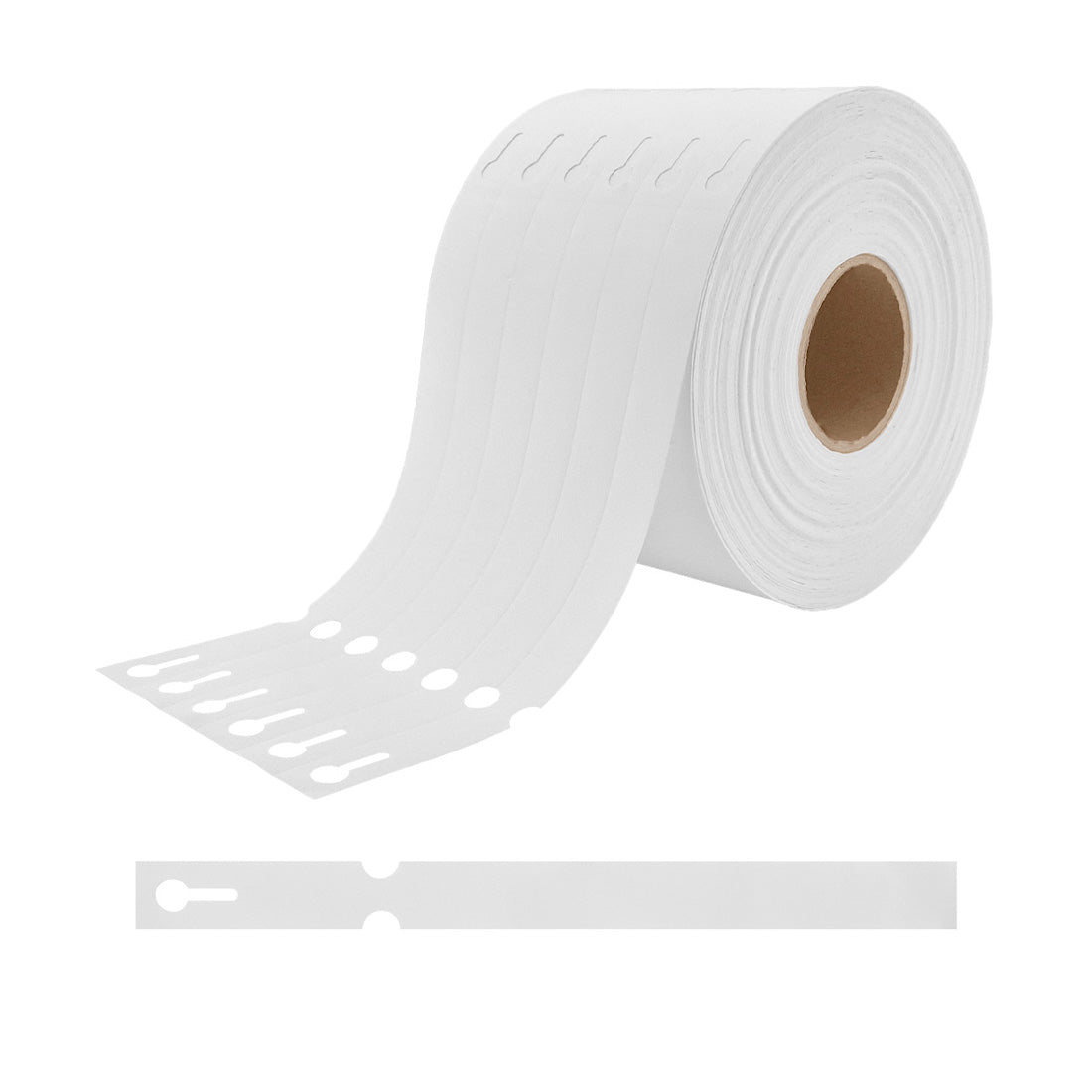 Loop lock labels 200x17mm HDPE, White