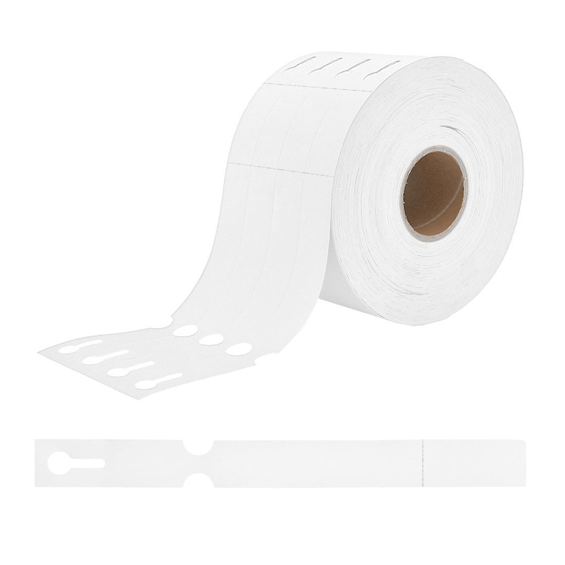 Étiquettes à boucle 250x25mm PEHD, Blanc