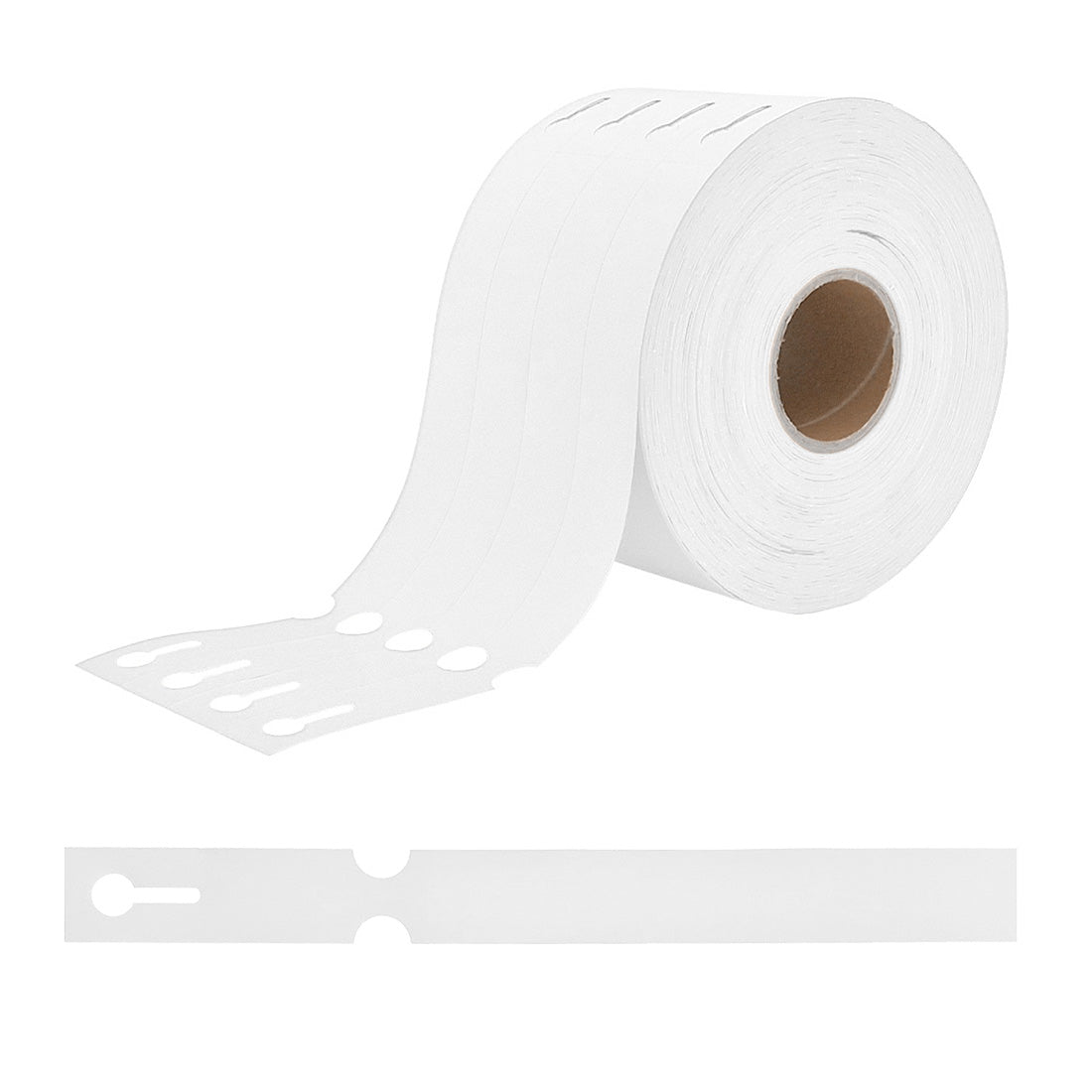 Étiquettes à boucle 250x25mm PEHD, Blanc