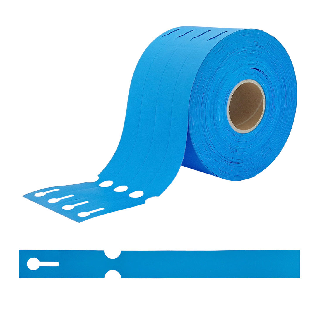 Étiquettes à boucle 250x25mm PEHD, Bleu
