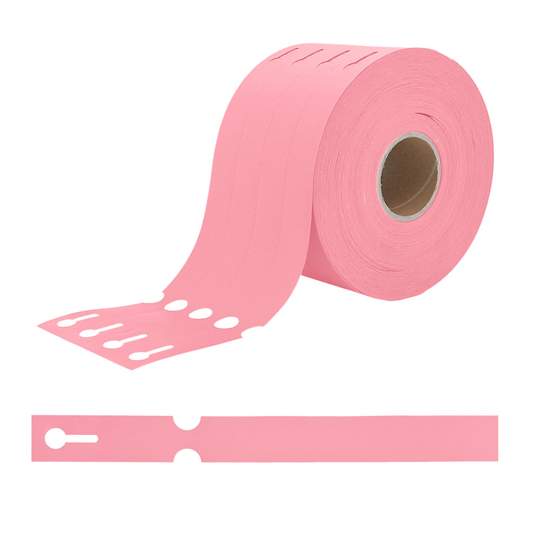 Loop lock labels 250x25mm HDPE, Pink