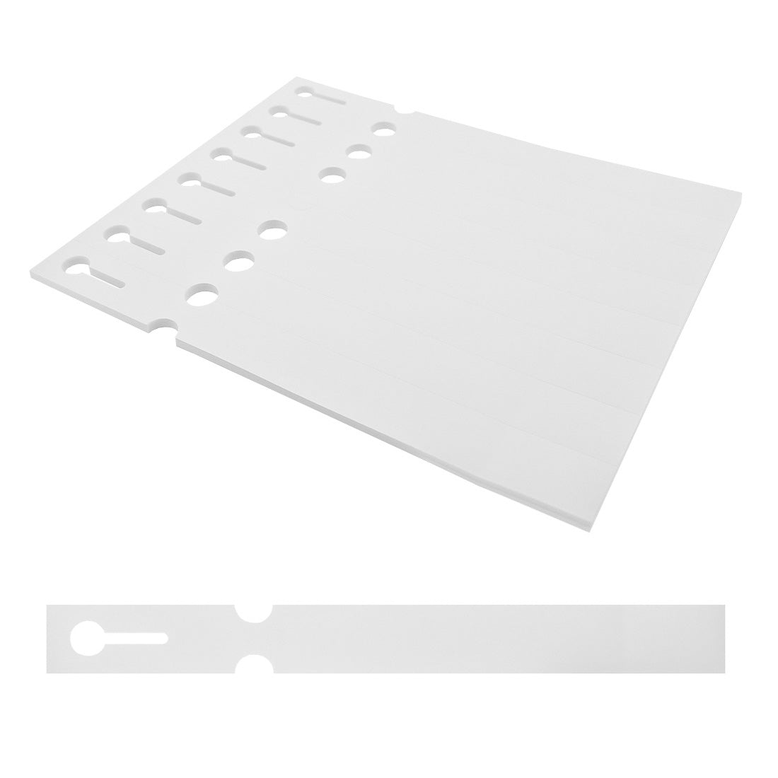Loop lock labels 250x25mm PET, White