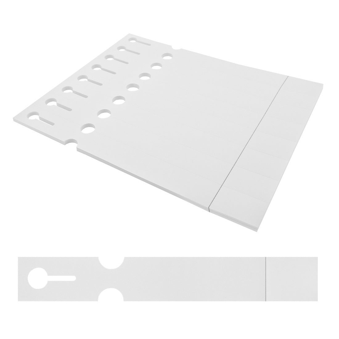 Étiquettes à boucle 250x38mm PET, Blanc