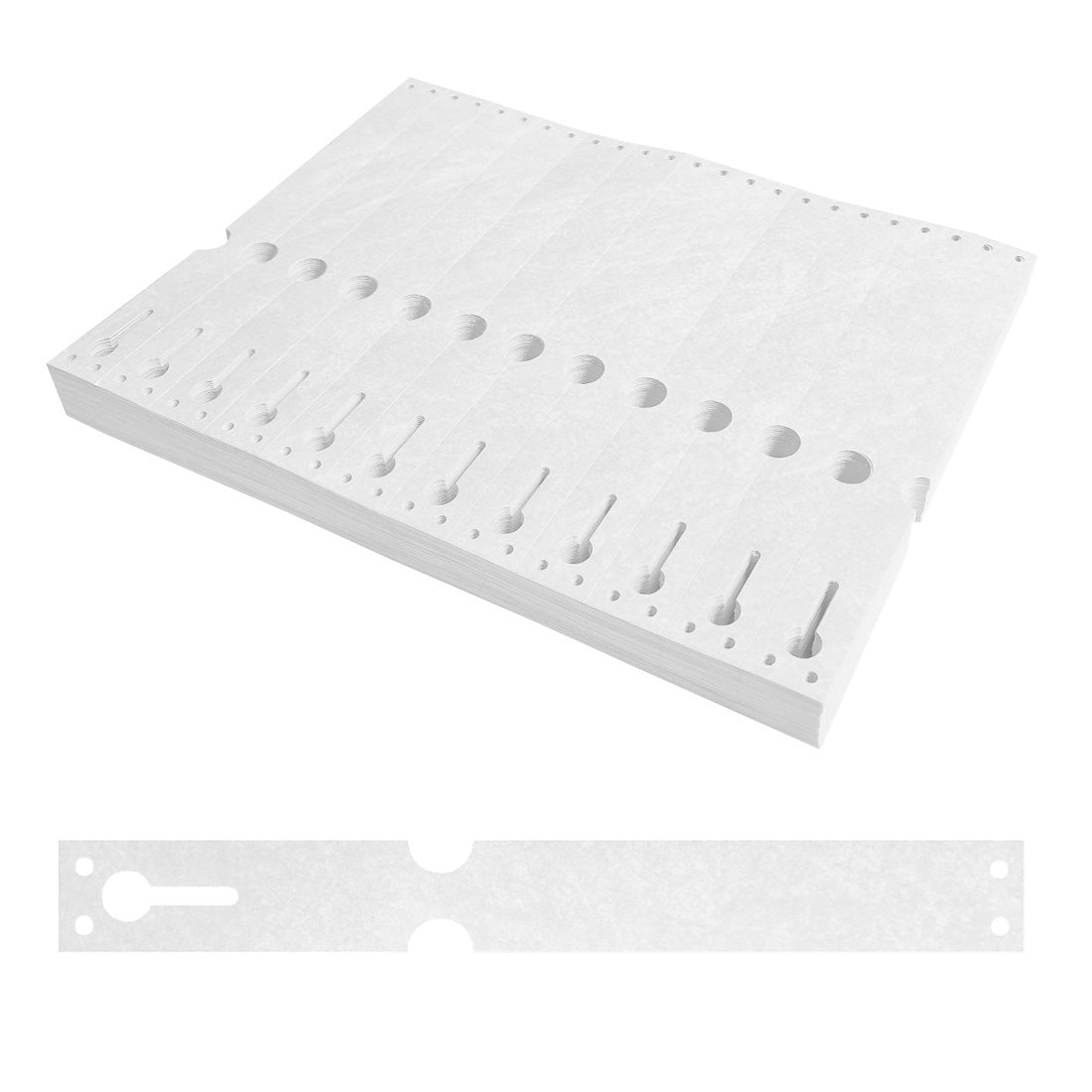 Loop lock labels 220x25,4mm Tyvek, White