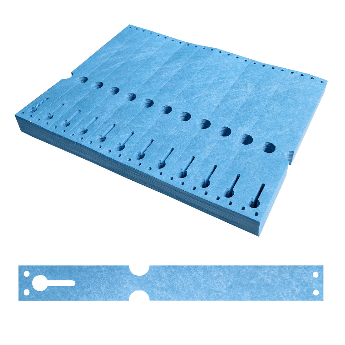 Loop lock labels 220x25,4mm Tyvek, Blue