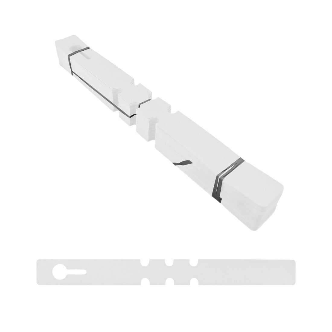 Loop lock labels 210x20mm PVC, White