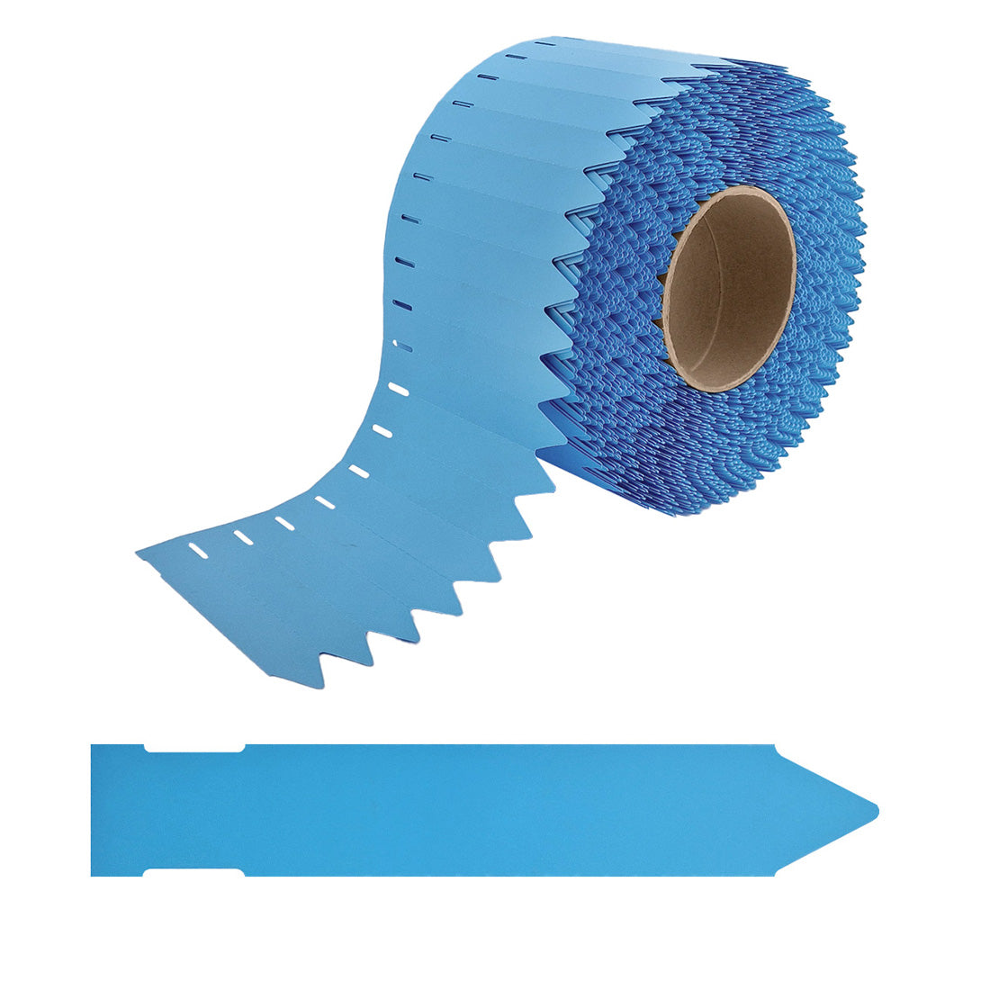 Étiquettes à piquer 25x120mm 350µ PVC, Bleu