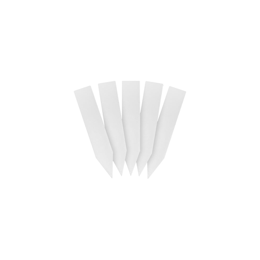 Étiquettes à piquer 10x50mm 1000µ PVC, Blanc
