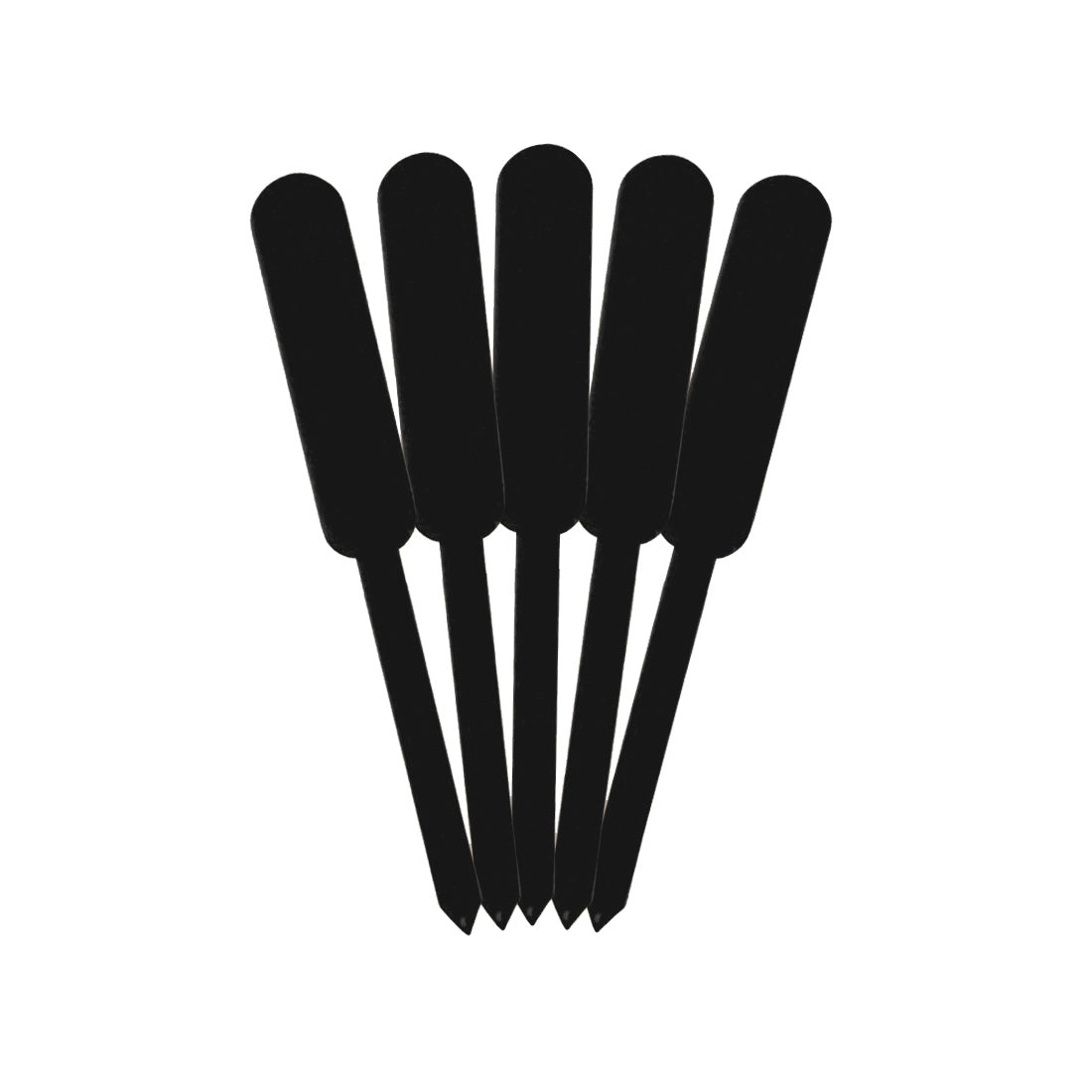Stick-ins 15x120mm 1000µ PVC, Black