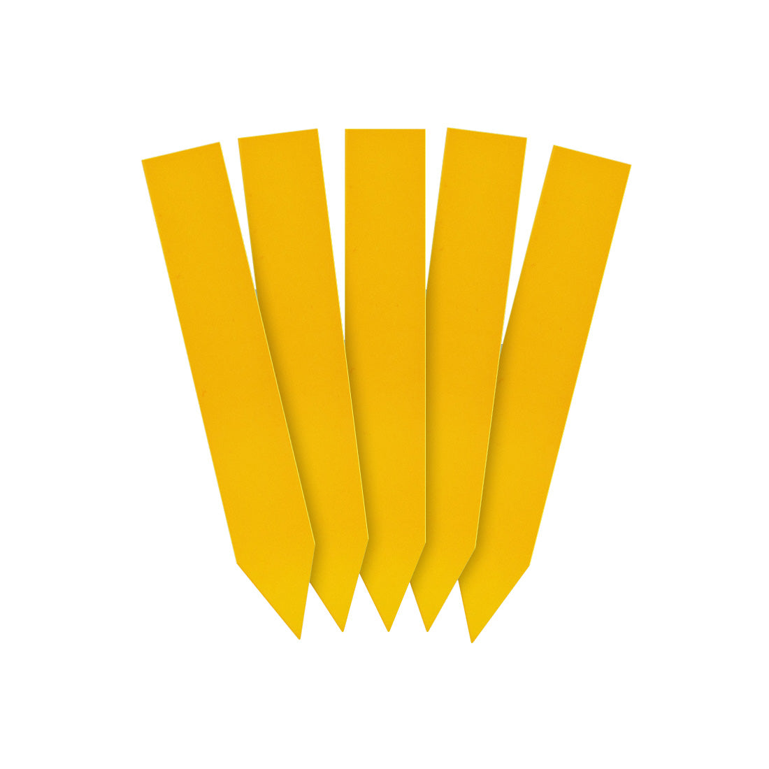 Étiquettes à piquer 16x100mm 350µ PVC, Jaune