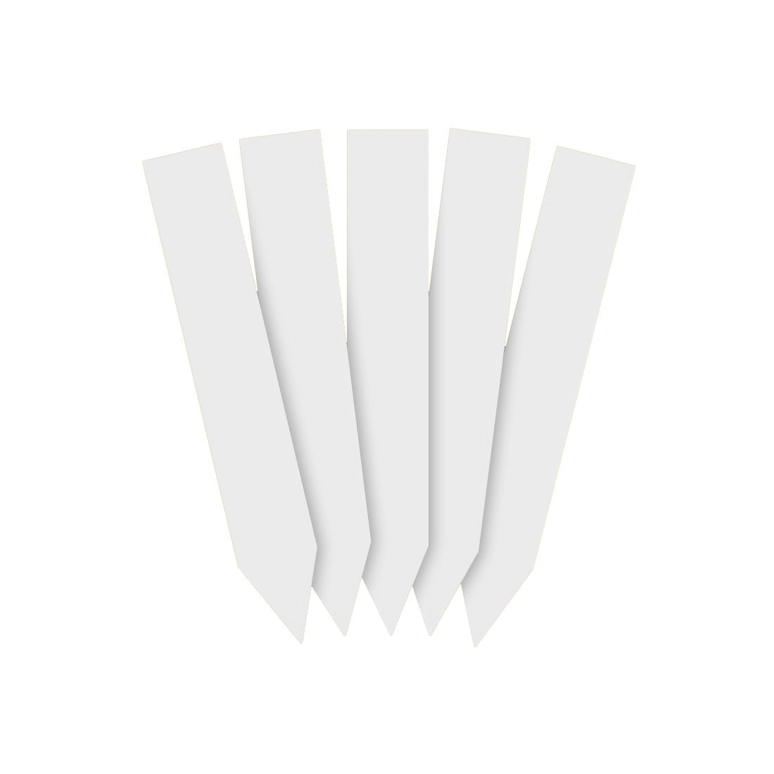 Étiquettes à piquer 16x100mm 350µ PVC, Blanc