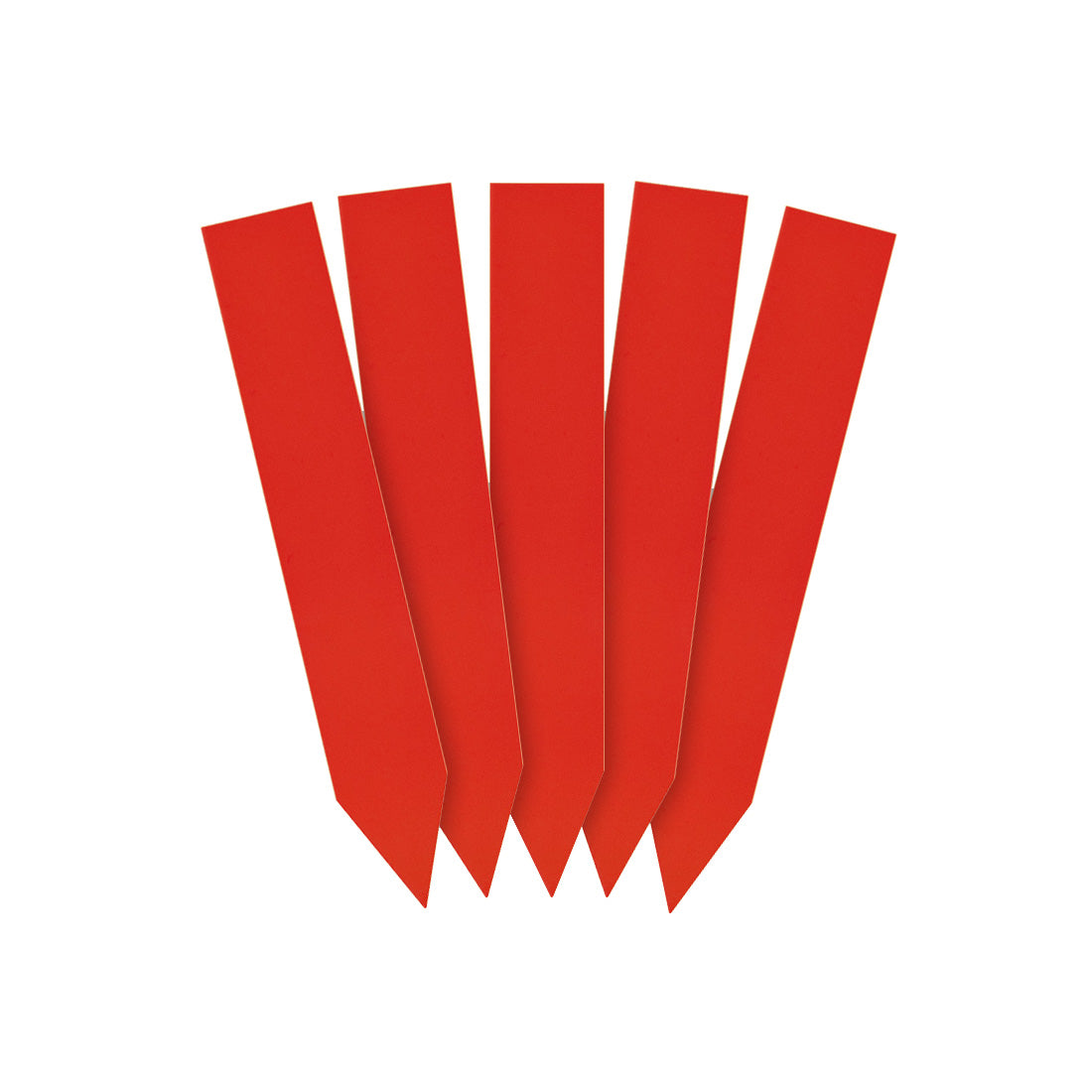 Étiquettes à piquer 16x100mm 350µ PVC, Rouge