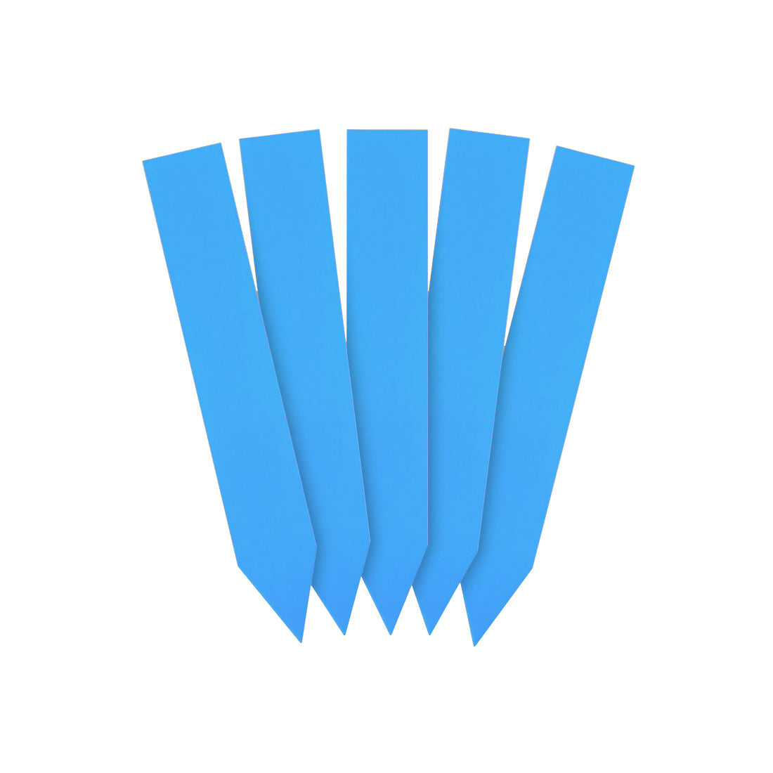 Étiquettes à piquer 16x100mm 350µ PVC, Bleu