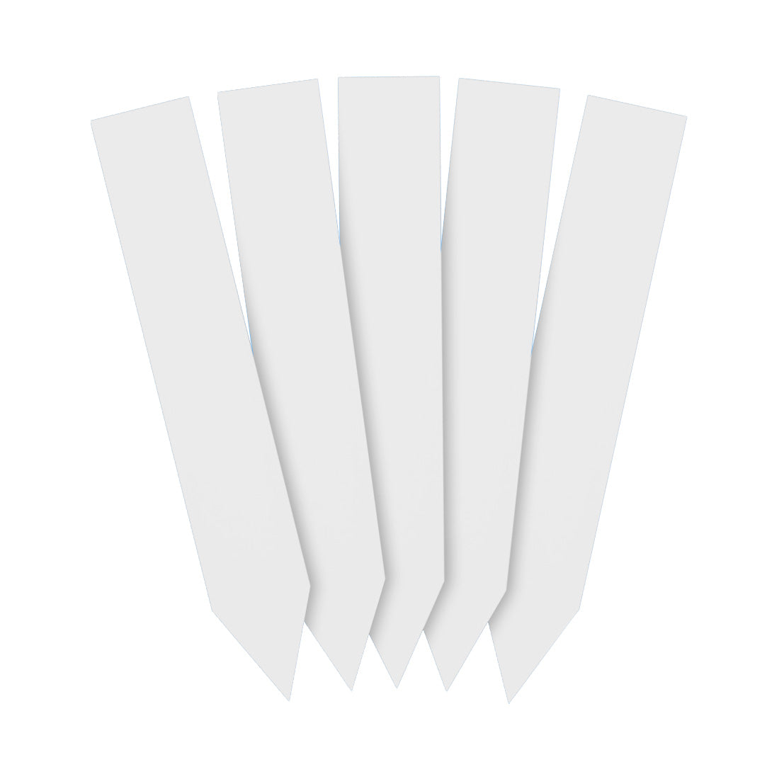 Étiquettes à piquer 20x120mm 350µ PVC, Blanc