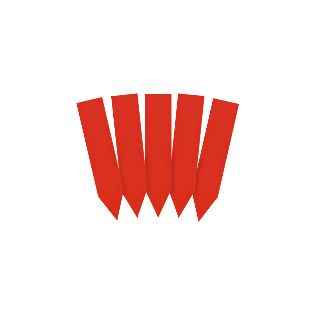 Stick-ins 13x60mm 350µ PVC, Red