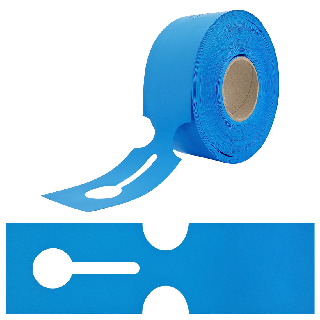 Loop lock labels 273,5x80mm HDPE, Blue