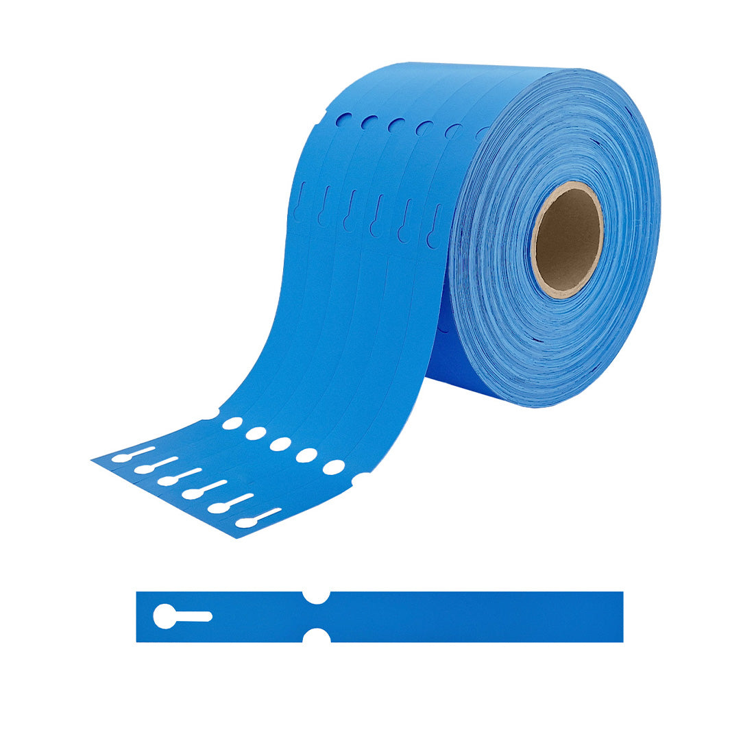 Loop lock labels 160x17mm HDPE, Blue