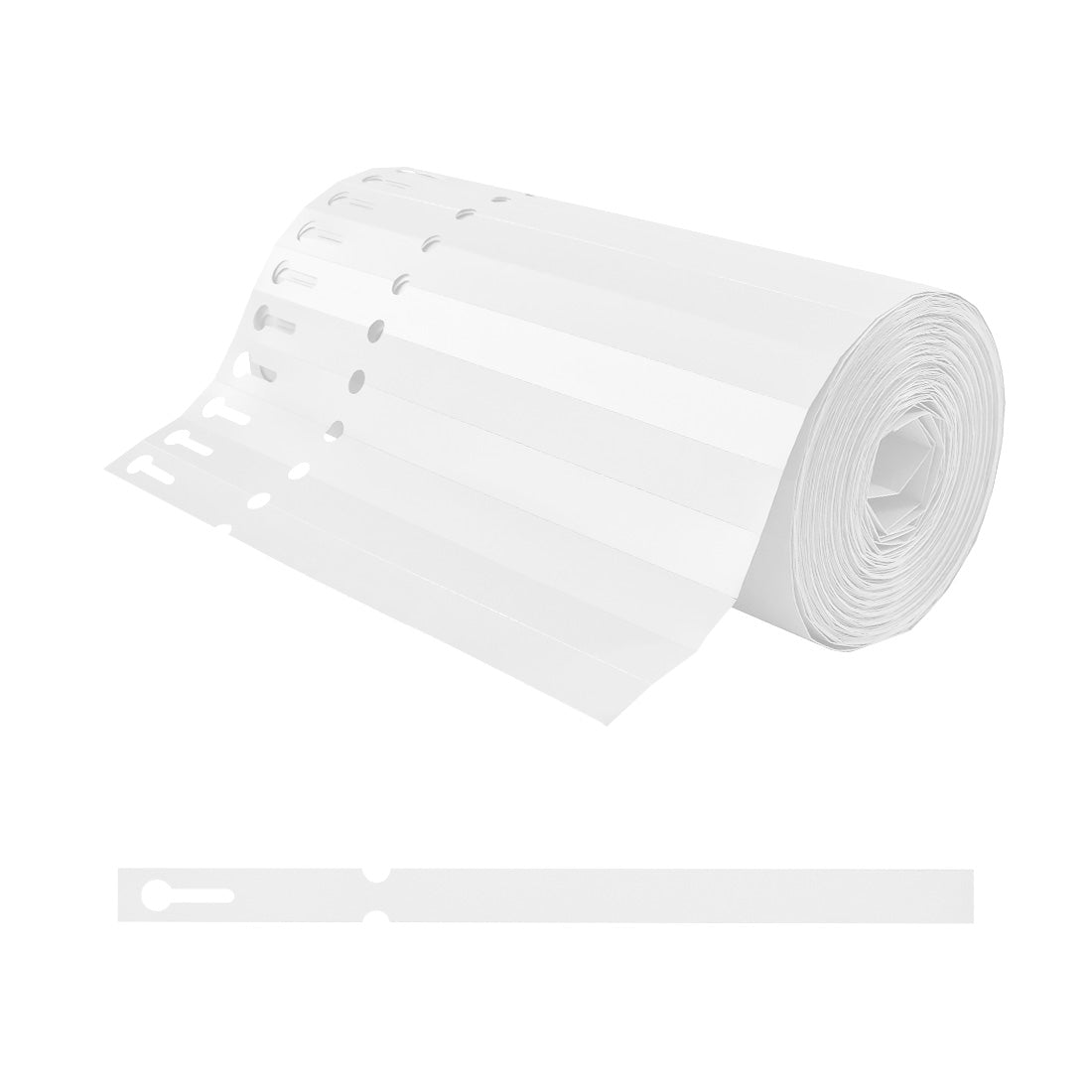 Étiquettes à boucle 200x13mm PVC, Blanc