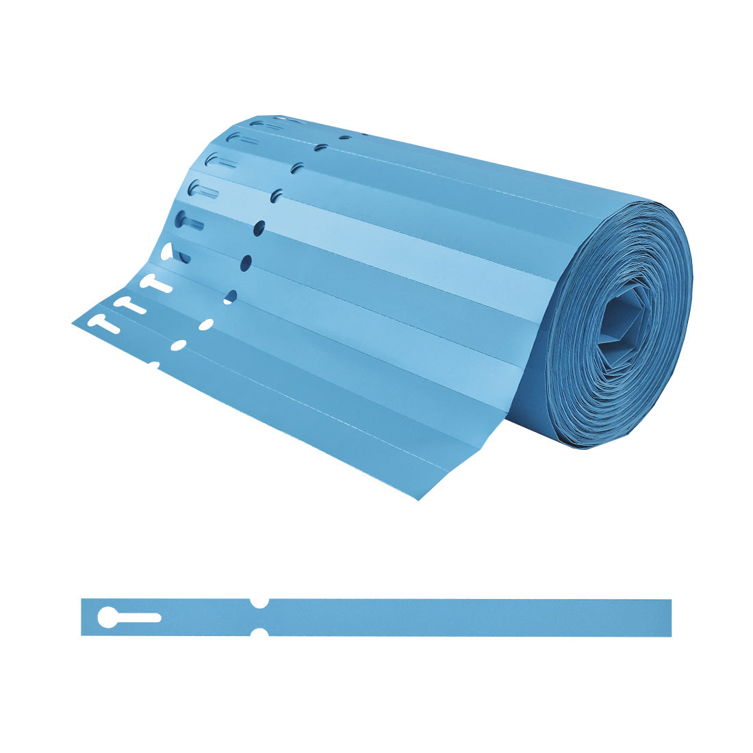 Loop lock labels 200x13mm PVC, Blue