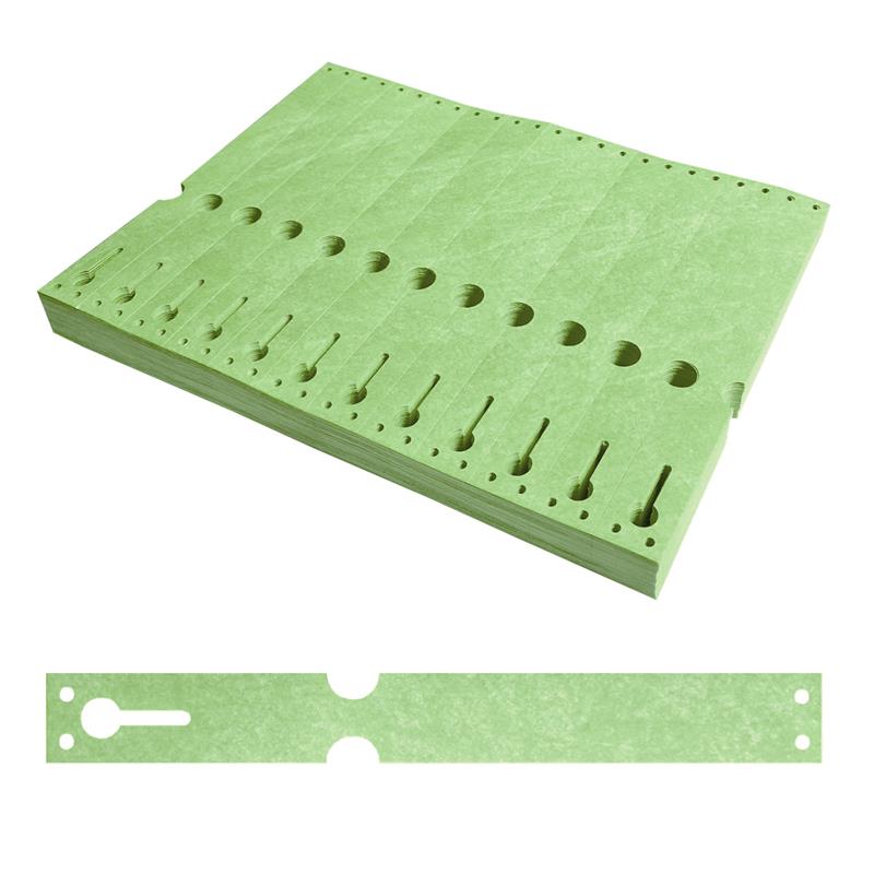 Loop lock labels 220x25,4mm Tyvek, Green