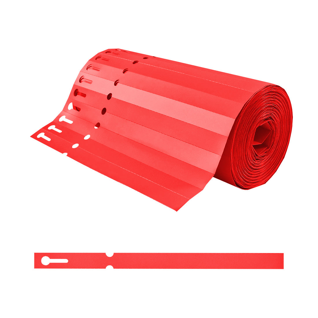 Étiquettes à boucle 200x13mm PVC, Rouge