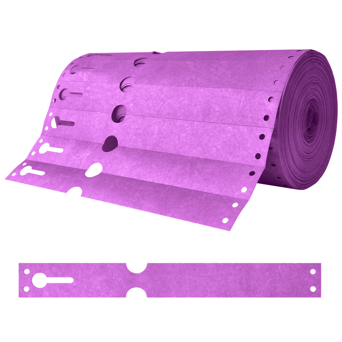 Loop lock labels 220x25,4mm Tyvek, Purple