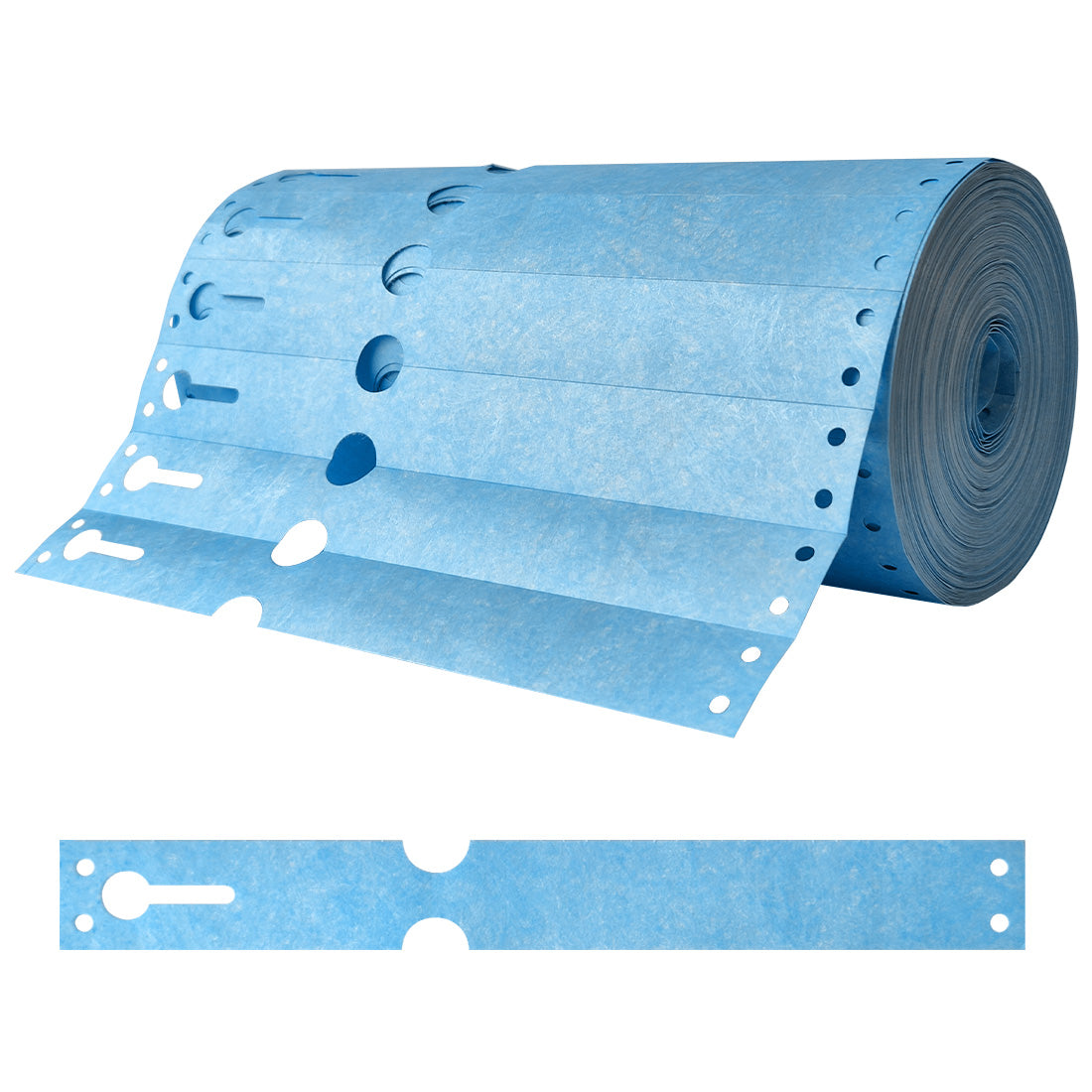 Loop lock labels 220x25,4mm Tyvek, Blue