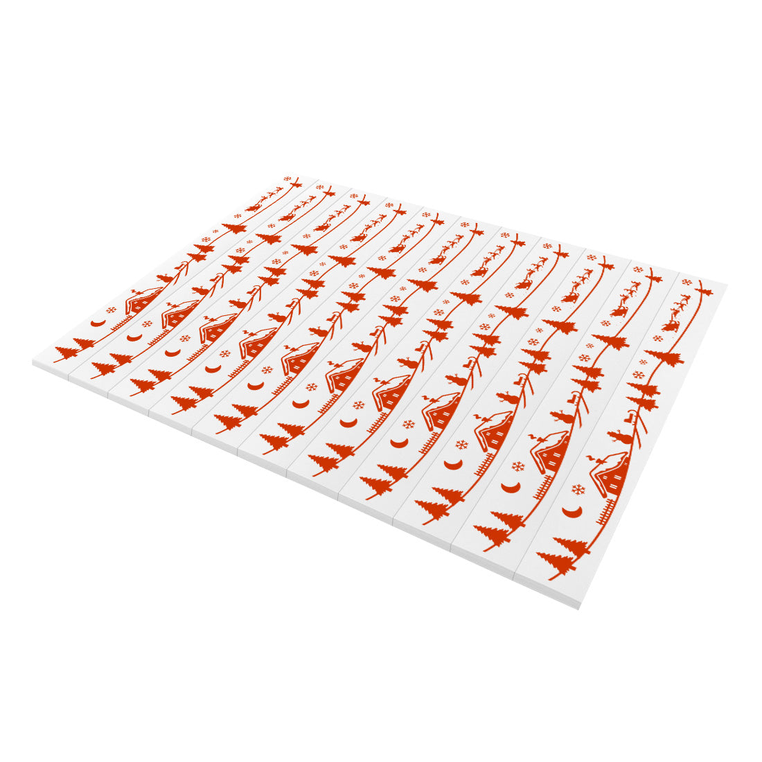 Christmas tree labels - 210x25,5mm PET, Red