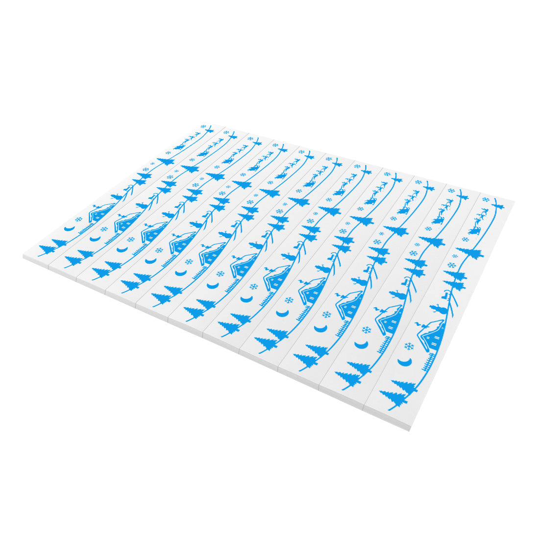 Christmas tree labels - 210x25,5mm PET, Blue