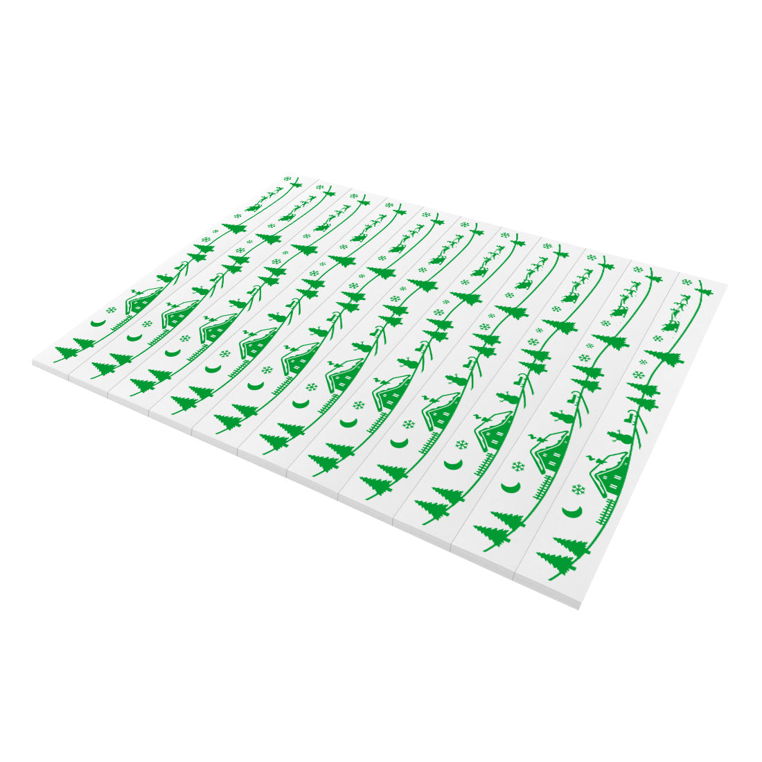 Christmas tree labels - 210x25,5mm PET, Green